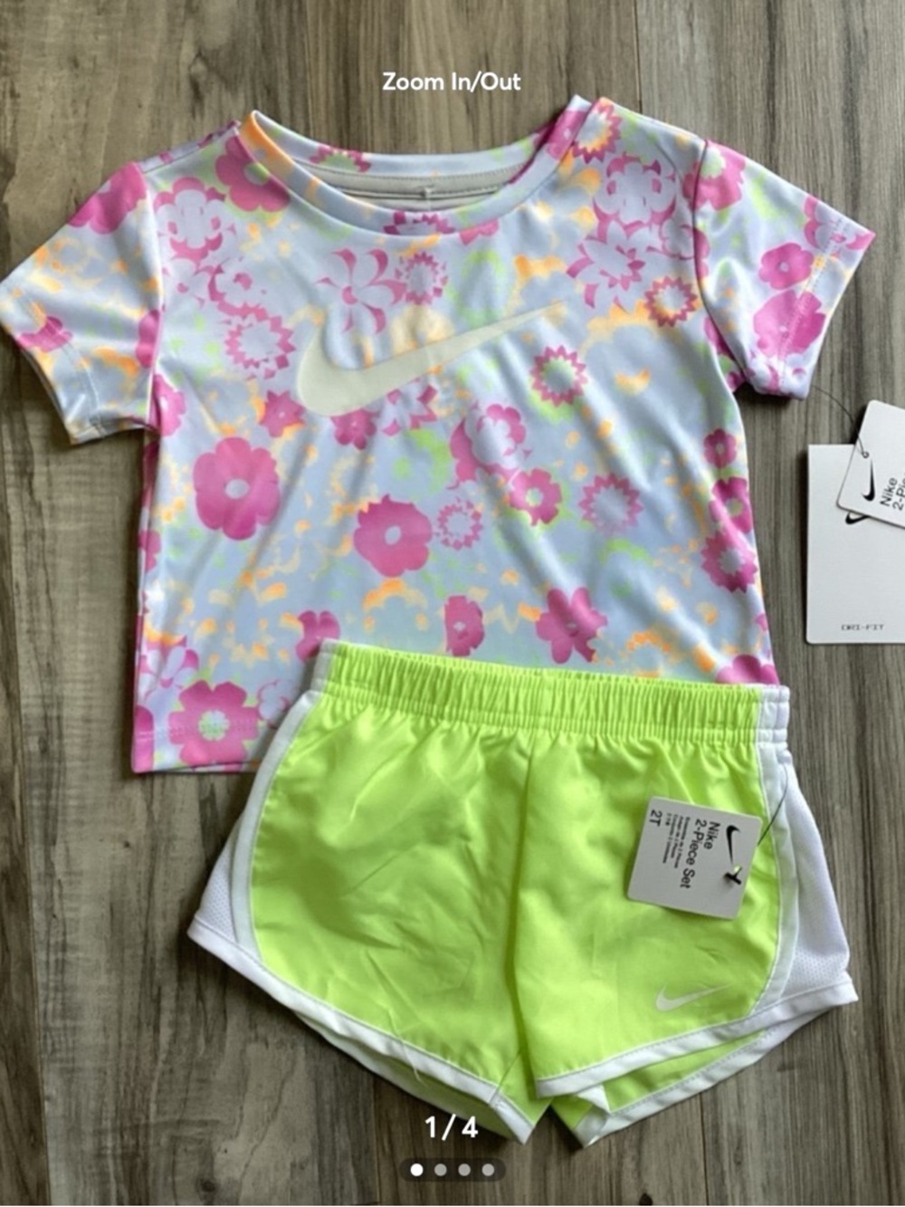 Nike toddler Girls shorts set size 2T(NWT) ~PRICE FIRM, NO OFFERS~